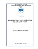 Luận văn Thạc sĩ Kinh tế: Hoàn thiện dự toán ngân sách tại Công ty VMEP