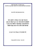 Luận văn Thạc sĩ Kinh tế: Tổ chức công tác kế toán quản trị tại các doanh nghiệp vận tải thủy nội địa logistics trên địa bàn thành phố Hồ Chí Minh