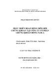 Luận văn Thạc sĩ Kinh tế: Phát triển hoạt động môi giới chứng khoán tại công ty cổ phần chứng khoán Đông Nam Á (SeASecurities)