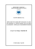 Luận văn Thạc sĩ Kinh tế: Những nhân tố ảnh hưởng đến sự hài lòng của sinh viên chính quy các trường Đại học công lập, nhóm ngành Kinh tế - trên địa bàn Thành phố Hồ Chí Minh