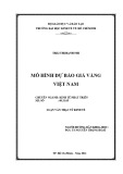 Luận văn Thạc sĩ Kinh tế: Mô hình dự báo giá vàng Việt Nam