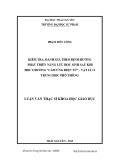 Luận văn Thạc sĩ Khoa học giáo dục: Kiểm tra, đánh giá theo định hướng phát triển năng lực học sinh sau khi học chương “Cảm ứng điện từ” - Vật lí 11 Trung học phổ thông