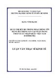 Luận văn Thạc sĩ Kinh tế: Quản trị rủi ro trong hoạt động tín dụng bất động sản tại ngân hàng TMCP xuất nhập khẩu Việt Nam (Eximbank)