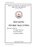 Bài giảng Tin học đại cương - Trường CĐ Kinh tế Tài chính Thái Nguyên