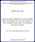 Luận văn Thạc sĩ Khoa học giáo dục: Khối đa diện trong đề thi tốt nghiệp THPT từ 2006 đến 2017: sự tiến triển của các tổ chức toán học và tác động đến dạy và học