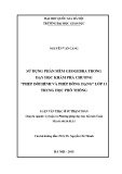 Luận văn Thạc sĩ Sư phạm Toán: Sử dụng phần mềm GeoGebra trong dạy học khám phá chương Phép dời hình và phép đồng dạng lớp 11 Trung học phổ thông