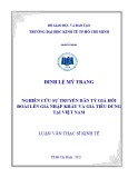 Luận văn Thạc sĩ Kinh tế: Nghiên cứu sự truyền dẫn tỷ giá hối đoái lên giá nhập khẩu và giá tiêu dùng tại Việt Nam