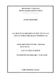 Luận văn Thạc sĩ Kinh tế: Các nhân tố tác động đến cấu trúc vốn của các công ty cổ phần trên địa bàn tỉnh Đồng Nai