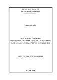 Luận văn Thạc sĩ Sư phạm Vật lí: Soạn thảo bài tập chương “Động lực học chất điểm”, Vật lí 10 và sử dụng trong đánh giá năng lực giải quyết vấn đề của học sinh