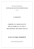 Luận văn Thạc sĩ Kinh tế: Ảnh hưởng của chính sách cổ tức đến giá cổ phiếu của các công ty trên thị trường chứng khoán Việt Nam