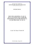 Luận văn Thạc sĩ Kinh tế: Phân tích ảnh hưởng của dự án đầu tư xây dựng nâng cấp đô thị thành phố Rạch Giá đến sinh kế của các hộ thuộc khu vực dự án