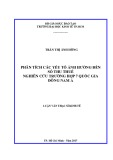 Luận văn Thạc sĩ Kinh tế: Phân tích các yếu tố ảnh hưởng đến số thu thuế nghiên cứu trường hợp 7 quốc gia Đông Nam Á