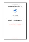 Luận văn Thạc sĩ Kinh tế: Phân tích hiệu quả sản xuất của các mô hình sản xuất nông hộ tại huyện Gò Quao - Kiên Giang