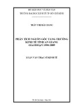 Luận văn Thạc sĩ Kinh tế: Phân tích nguồn gốc tăng trưởng kinh tế Tỉnh An Giang giai đoạn 1990-2009