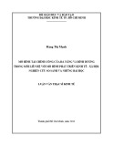 Luận văn Thạc sĩ Kinh tế: Mô hình tài chính công của đà nẵng và bình dương trong mối liên hệ với mô hình phát triển kinh tế xã hội: nghiên cứu so sánh và những bài học