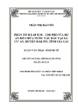 Luận văn Thạc sĩ Kinh tế: Phân tích lợi ích – chi phí của dự án hồ chứa nước Tầu Dầu tại Xã Cư An, Huyện Đăk Pơ, Tỉnh Gia Lai