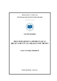 Luận văn Thạc sĩ Kinh tế: Phân tích lợi ích và chi phí của dự án khu xử lý bùn từ các nhà máy nước Thủ Đức