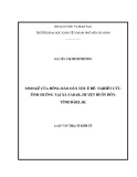 Luận văn Thạc sĩ Kinh tế: Sinh kế của đồng bào dân tộc Ê đê: nghiên cứu tình huống tại xã Eabar, huyện Buôn Đôn tỉnh ĐắkLăk