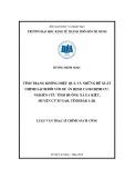 Luận văn Thạc sĩ Chính sách công: Tình trạng không hiệu quả và những đề xuất chính sách đối với dự án định canh định cư: nghiên cứu tình huống xã Ea Kiết, huyện Cư M'Gar, tỉnh Đắk Lắk