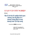 Luận văn tốt nghiệp: Một số câu hỏi trắc nghiệm khách quan chương Cảm ứng điện từ và chương Trường điện từ trong chương trình Vật lí đại cương