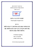 Khóa luận tốt nghiệp: Biên soạn và hướng dẫn học sinh giải hệ thống bài tập vật lý dạng đồ thị trung học phổ thông