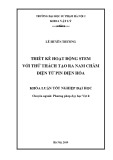 Khoá luận tốt nghiệp Đại học: Thiết kế hoạt động STEM với thử thách tạo ra Nam châm điện từ pin điện hóa