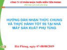 Hướng dẫn nhận thức chung và thực hành tốt 5S tại Nhà máy sản xuất phụ tùng