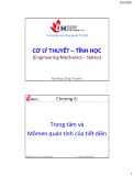 Bài giảng Cơ lý thuyết-Tĩnh học: Chương 6 - TS. Đường Công Truyền