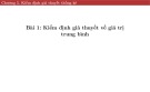 Bài giảng Xác suất thống kê: Chương 5 - TS. Trần Việt Anh