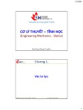 Bài giảng Cơ lý thuyết-Tĩnh học: Chương 1 - TS. Đường Công Truyền