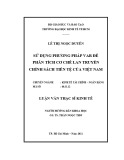 Luận văn Thạc sĩ Kinh tế: Sử dụng phương pháp VAR để phân tích cơ chế lan truyền chính sách tiền tệ của Việt Nam