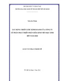 Luận văn Thạc sĩ Kinh tế: Xây dựng chiến lược kinh doanh của Công ty cổ phần phát triển phần mềm Sinh viên Học sinh đến năm 2020