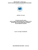 Luận văn Thạc sĩ Kinh tế: Ứng dụng quyền chọn chứng khoán để kinh doanh và phòng ngừa rủi ro trên Sở giao dịch chứng khoán TP.HCM