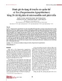 Đánh giá đa dạng di truyền các quần thể cá Tra (Pangasianodon hypophthalmus) bằng 20 chỉ thị phân tử microsatellite mới phát triển