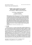 Nghiên cứu một số chỉ tiêu sinh lí, sinh hóa theo tuổi phát triển của quả chuối tây (Musa paradisiaca L.) trồng tại Thanh Trì, Hà Nội