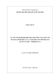 Luận văn Thạc sĩ Kinh tế: Các yếu tố ảnh hưởng đến khả năng tiếp cận nguồn vốn tín dụng chính thức của các hộ nông dân trên địa bàn huyện Tân Phú, tỉnh Đồng Nai