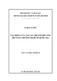 Luận văn Thạc sĩ Kinh tế: Tác động của tài sản trí tuệ đến tốc độ tăng trưởng kinh tế quốc gia