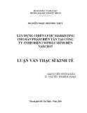 Luận văn Thạc sĩ Kinh tế: Xây dựng chiến lược marketing cho sản phẩm biến tần tại Công ty TNHH Điện cơ Phát Minh đến năm 2015