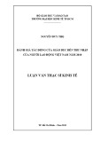 Luận văn Thạc sĩ Kinh tế: Đánh giá tác động của giáo dục đến thu nhập của người lao động Việt Nam năm 2010