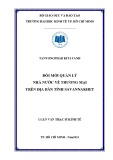 Luận văn Thạc sĩ Kinh tế: Đổi mới quản lý nhà nước về thương mại trên địa bàn tỉnh Savannakhet