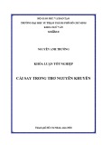 Khóa luận tốt nghiệp: Cái say trong thơ Nguyễn Khuyến