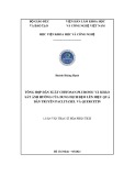 Luận văn Thạc sĩ Hóa phân tích: Tổng hợp dẫn xuất chitosan-pluronic và khảo sát ảnh hưởng của dung dịch đệm lên hiệu quả dẫn truyền paclitaxel và quercetin