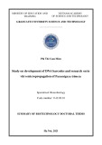 Summary of Biotechnology doctoral thesis: Study on development of DNA barcodes and research on in vitro micropropagation of Paramignya trimera