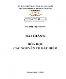 Bài giảng Hóa học các nguyên tố đất hiếm: Phần 2 - ĐH Phạm Văn Đồng