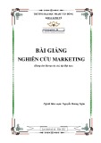 Bài giảng Nghiên cứu marketing - ĐH Phạm Văn Đồng