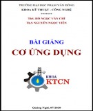 Bài giảng Cơ ứng dụng: Phần 1 - ĐH Phạm Văn Đồng