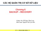 Bài giảng Hệ quản trị cơ sở dữ liệu: Chương 6 - Nguyễn Thị Uyên Nhi