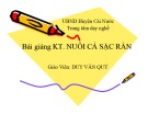 Bài giảng Kỹ thuật nuôi cá sặc rằn - Duy Văn Quý