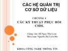 Bài giảng Hệ quản trị cơ sở dữ liệu: Chương 4 - Nguyễn Thị Uyên Nhi