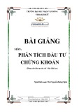 Bài giảng Phân tích đầu tư chứng khoán - ĐH Phạm Văn Đồng